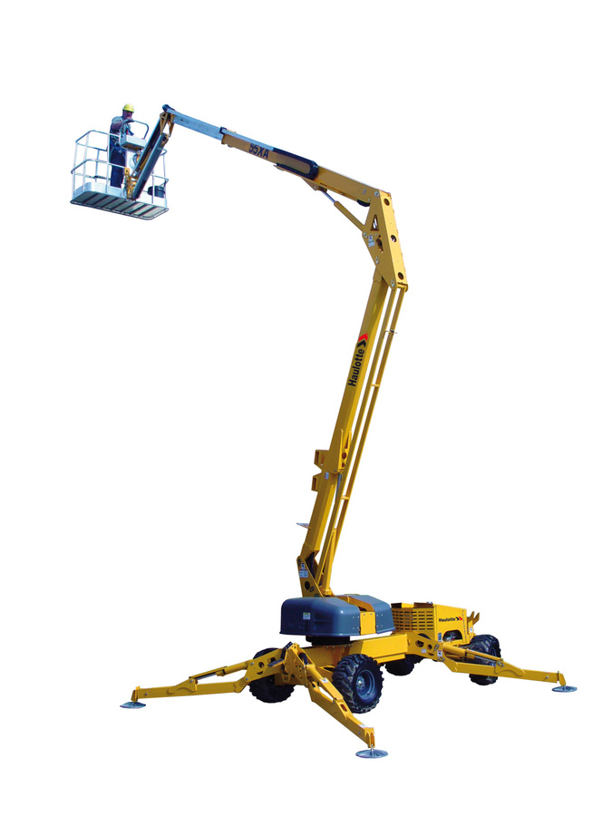 Haulotte 55XA 55′ Self Driving Articulating Boom Lift W. Outriggers